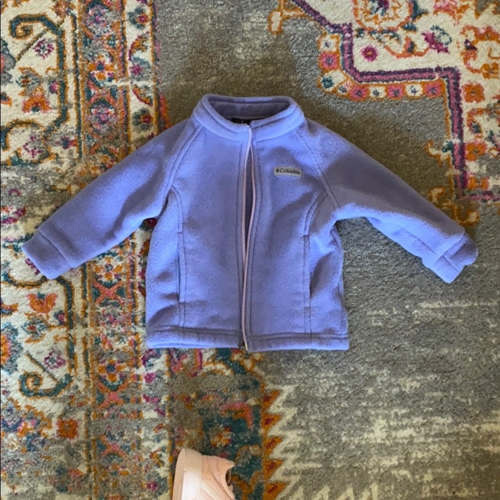 Purple Columbia fleece 6-12 months